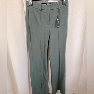 EXPRESS Flared High Rise Gray Trousers